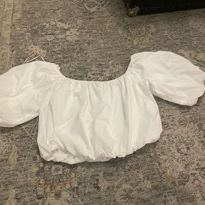 Nation LTD White Puff Sleeve Blouse